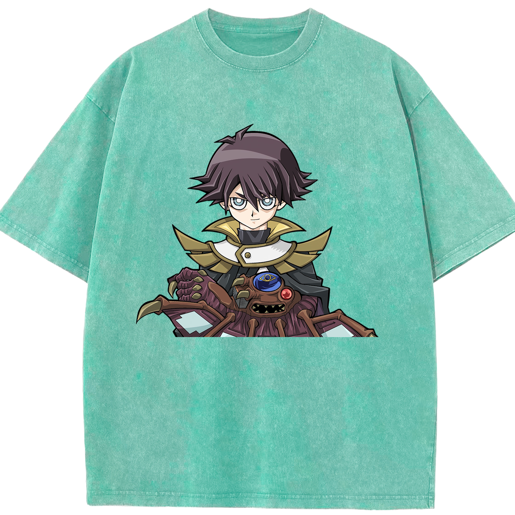 （画像用） 遊☆戯☆王 Yu-Gi-Oh! 綿100% ヴィンテージ風 半袖Tシャツ（フロントプリント）